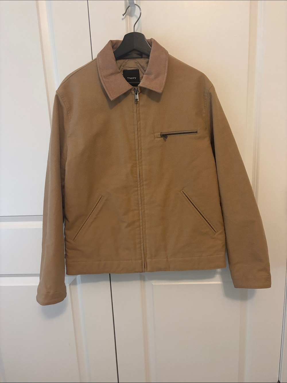 NWT Theory Men's Moleskin Twill Workwear Jacket Small